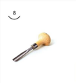 Dalta cu mâner modelat pentru linogravură - profil 8