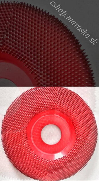 Disc raspel-ac oblic convex fără orificii, Ø 100 mm, rugos