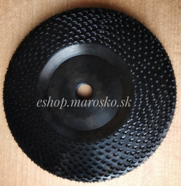 Disc raspel tăiat manual, plat cu margine rotunjită, 125 mm
