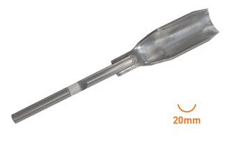 Dláto guľaté 9mm / 20mm č.012