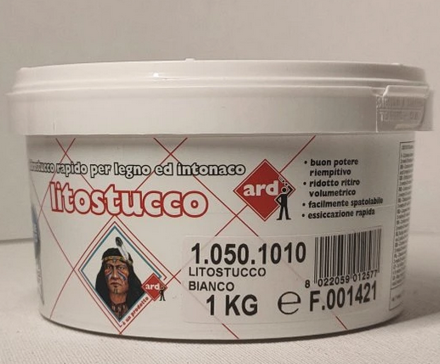 Litostucco – Disperzný rýchloschnúci tmel na drevo a omietku