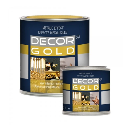 Decor Gold 500ml - Vodou riediteľná zlatá farba na drevo a kov - Rich Gold