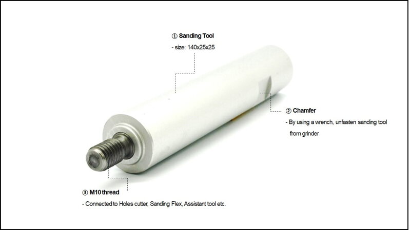 Adaptor polizor unghiular 140mm filet extins M10