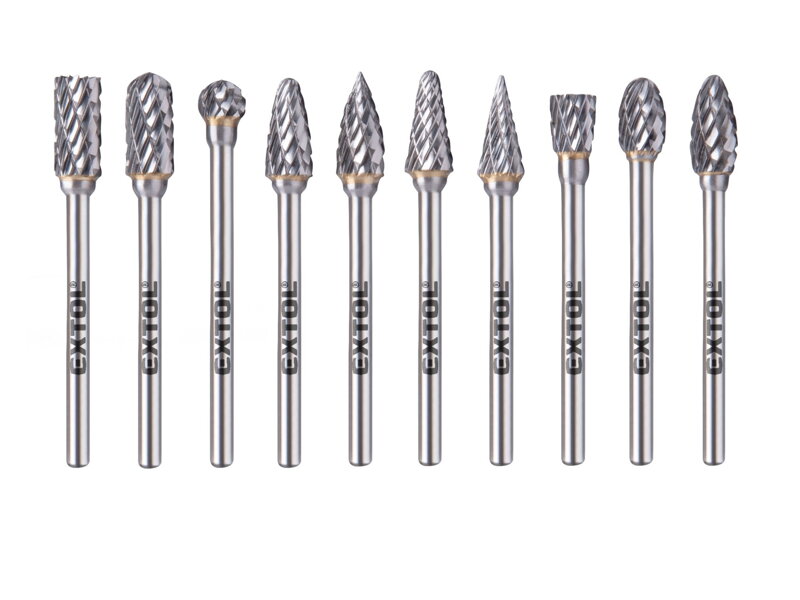 Karbidové frézky 10 kusov - stopka 3 mm frézky Karbidové frézky 10 kusov - stopka 3 mm frézky